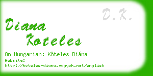 diana koteles business card